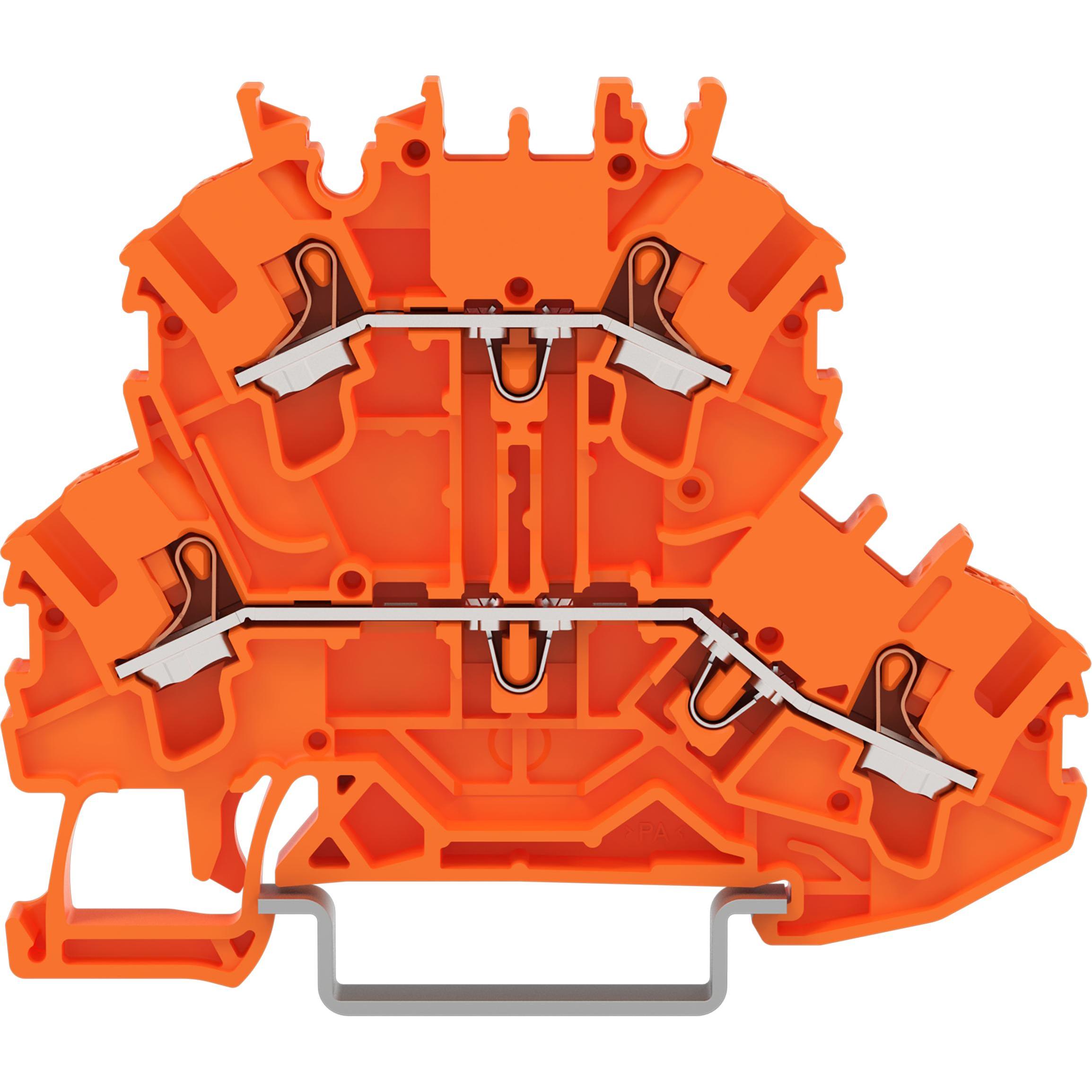 50x Wago Doppelstockklemme, Elektronikzubehör + Gehäuse, Orange