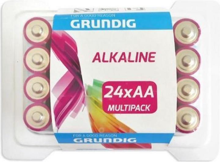 Actual product image Grundig Batteries Alkaline AA/LR6 2100 mAH 24 pieces (24 pcs., AA, 2100 mAh)