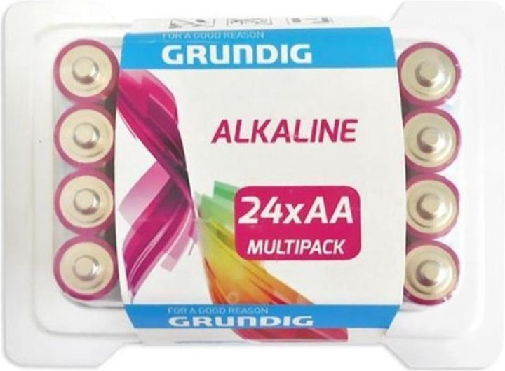 Productafbeelding Grundig Batterijen Alkaline AA/LR6 2100 mAH 24 stuks (24 Pcs., AA, 2100 mAh)