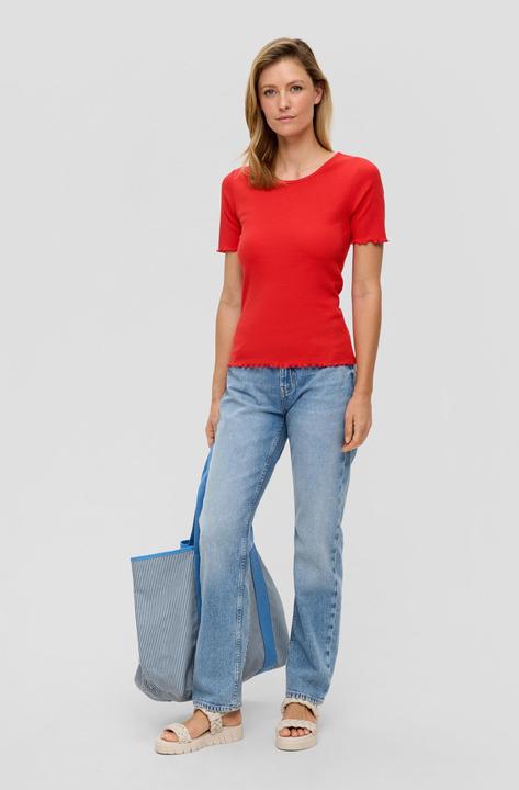 Image du produit S.Oliver T-Shirt Elastisches T-Shirt im Slim Fit mit Rundhalsausschnitt (44)