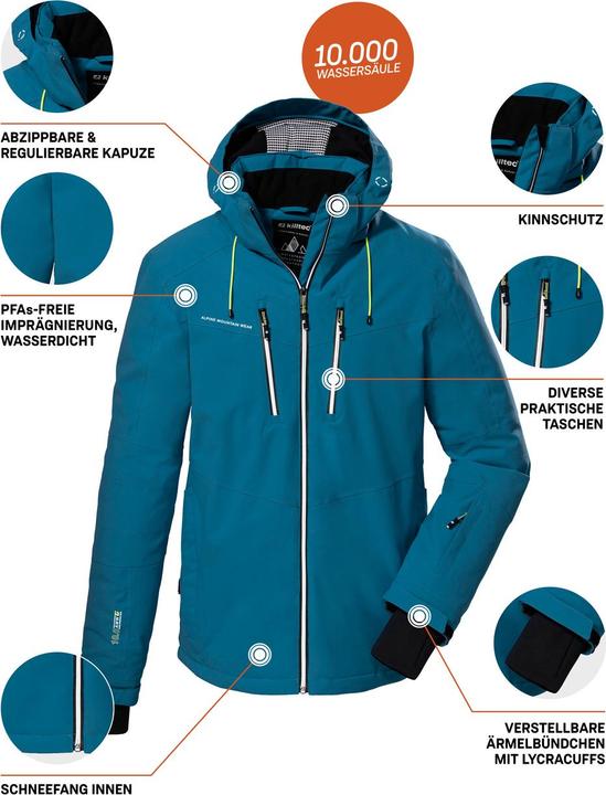 Actual product image Killtec Herren Skijacke KSW 44 blau (S)