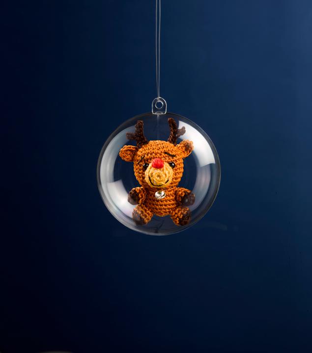 Produktbild Topp Konrad:Häkelmini-Weihnachtskugel Häkels