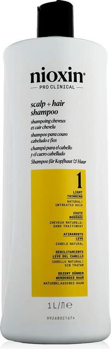 Image du produit Nioxin Scalp + Hair System 1 Shampoo (1000 ml, Shampoing liquide)