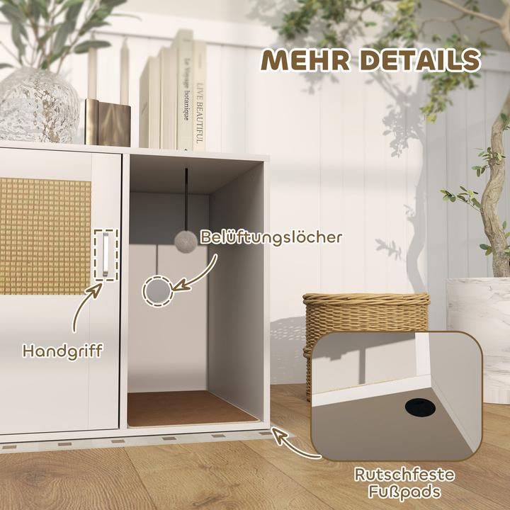 Produktbild PawHut Katzenklo Schrank (Katzenklo geschlossen)
