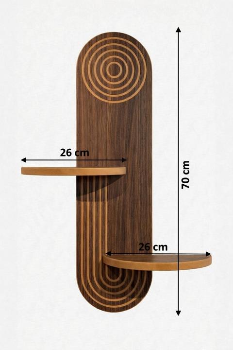 Image du produit Homitis Artmtkwll3 Wall Shelf (26 x 13 x 35 cm)