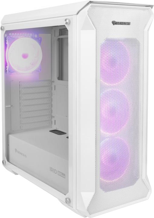 Produktbild Genesis NATEC PC case Irid 505 ARGB Baltas midi Tower (ATX, mATX, Mini-ATX)