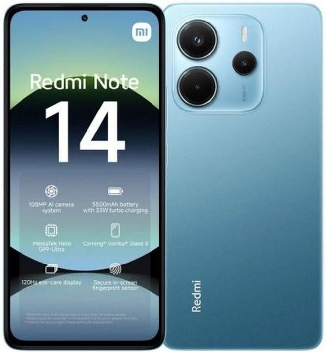 Xiaomi Redmi Note 14 (256 GB, Blu oceano, 6.67", Doppia SIM, 4G)