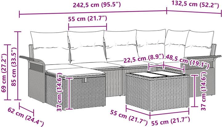 Produktbild vidaXL Garten-Sofa