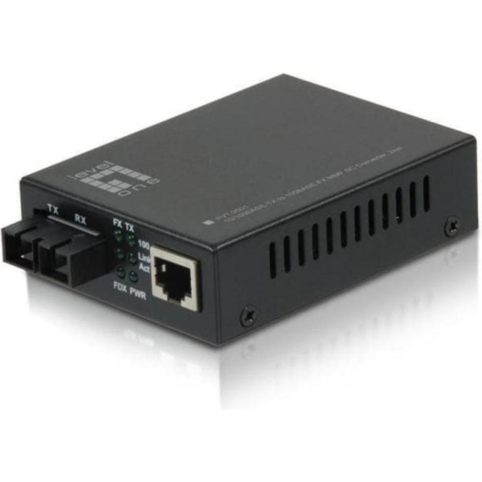 LevelOne Konverter FVT-2001 10/100TX>100FX SC MM (Media Konverter), Netzwerk Zubehör