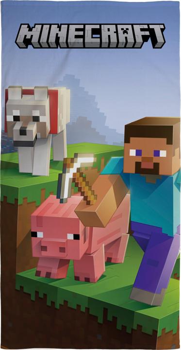 Björna Towel - 70 x 140 cm - Minecraft (MNC393) (70 x 140 cm)