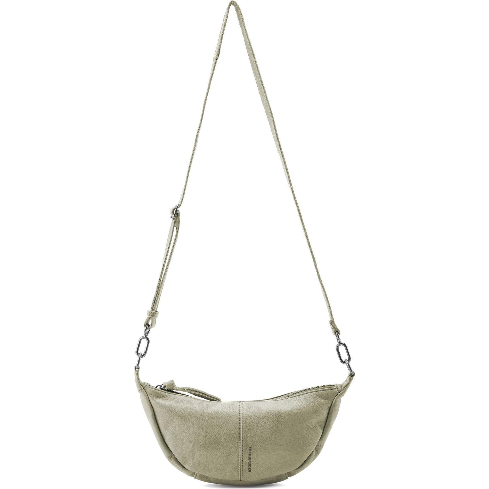 FredsBruder, Handtasche, My old Friend Umhängetasche Leder 36 cm, Grün
