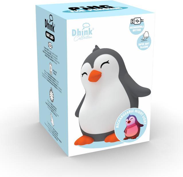 Image du produit Dhink Medium Nightlight Penguin Soft Touch Rechargeable