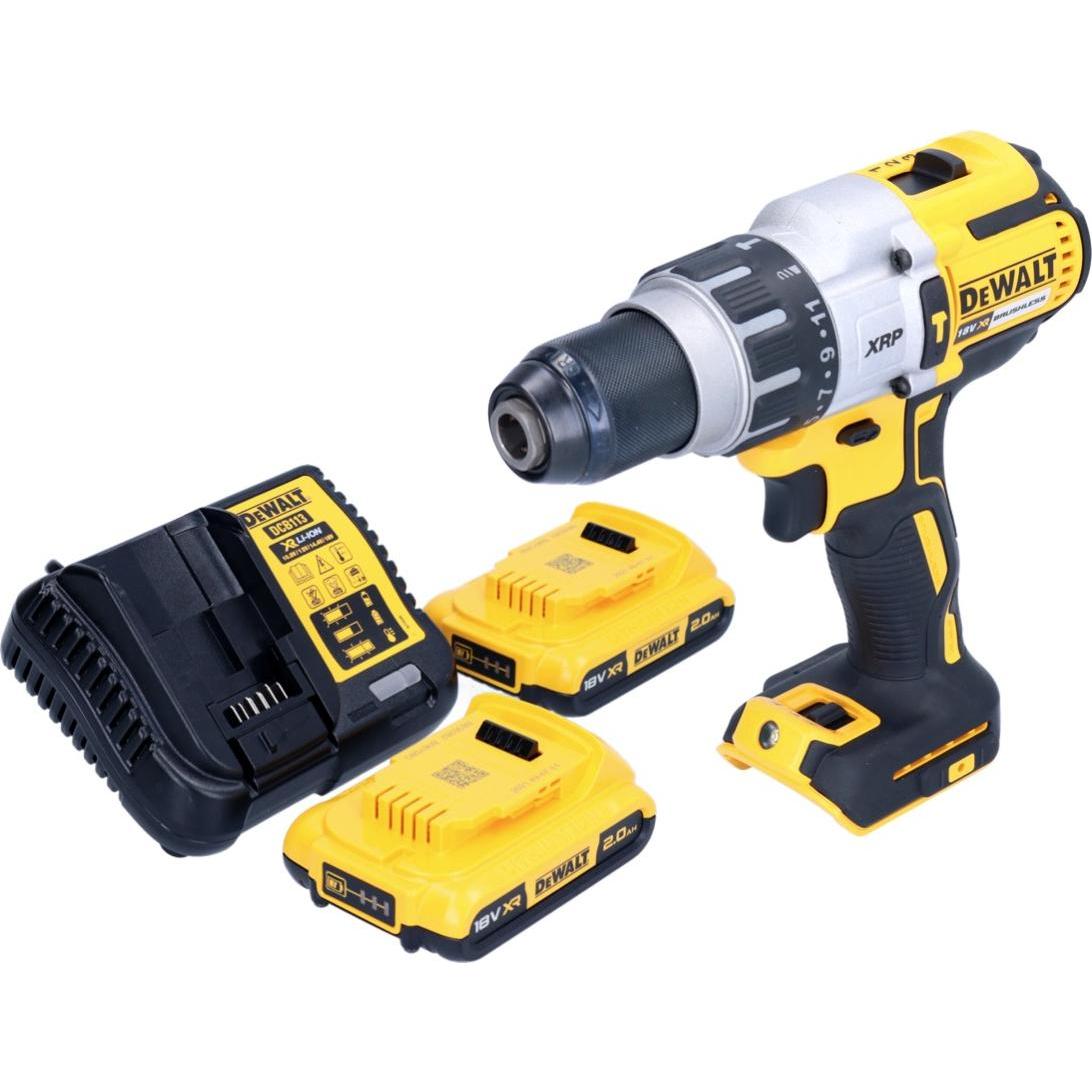 Thumbnail - DeWalt, Bohrmaschine + Akkuschrauber, DCD 996 D2 Akku Schlagbohrschrauber 18 V 95 Nm Brushless + 2x Akku 2,0 Ah + Ladege...