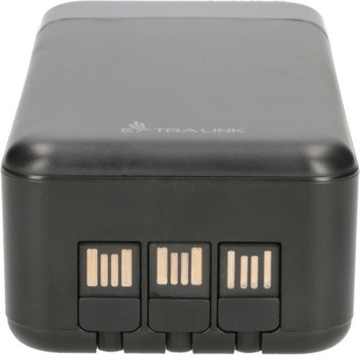 Actual product image Extralink EX.19522 power bank Lithium Polymer (LiPo) Black (30000 mAh, 22.50 W, 111 Wh)