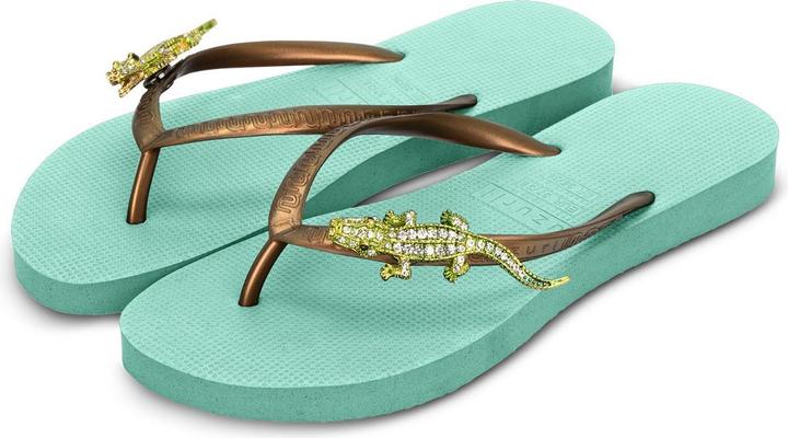 Actual product image Uzurii Green Crocodile Switch - Minzgrün (41, 42)