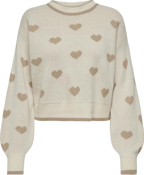 Immagine prodotto JdY Knit Fit Scollo rotondo Polsini a coste Pullover Maglione lavorato a maglia (L)