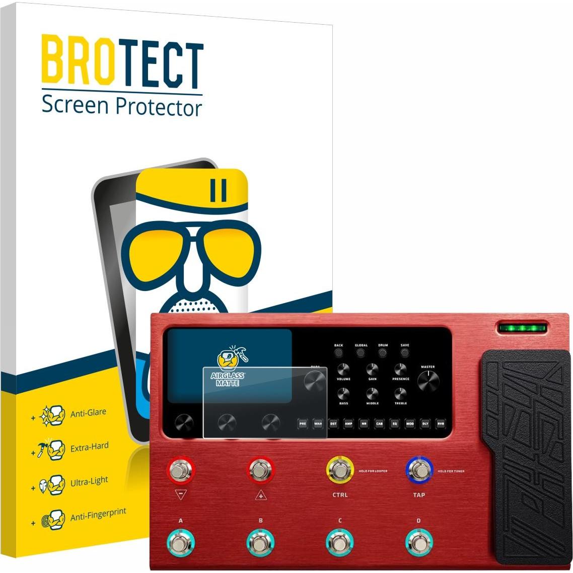 BROTECT AirGlass Panzerglasfolie Matt (Audiogerät Bildschirm-Schutzfolie), Audio Zubehör