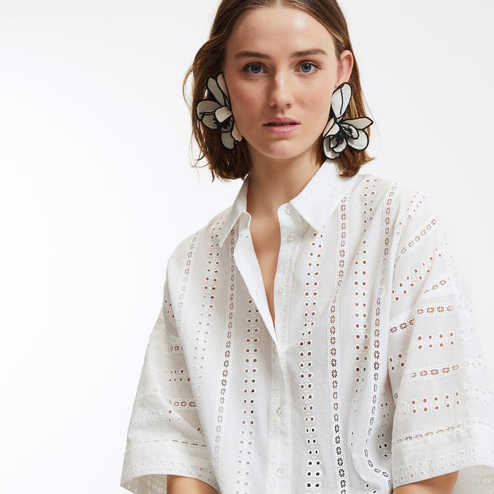 Immagine prodotto La Redoute Collections Weites Hemd aus englischer Stickerei (S)