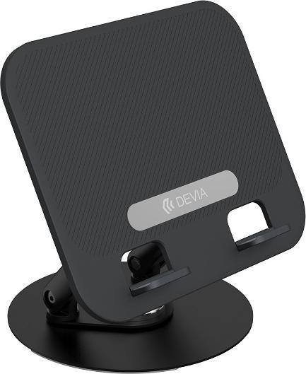 Devia folding holder stand EL238 for laptop tablet rotating 360 aluminum black