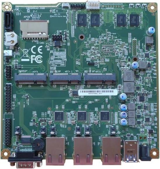 Actual product image PC Engines APU2E4 - System Board, 3x LAN, 4 GB RAM