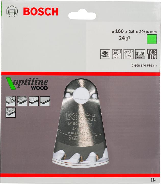 Produktbild Bosch Professional Zubehör PRO Wood Kreissägeblatt, 160 x 2.6 x 20 mm