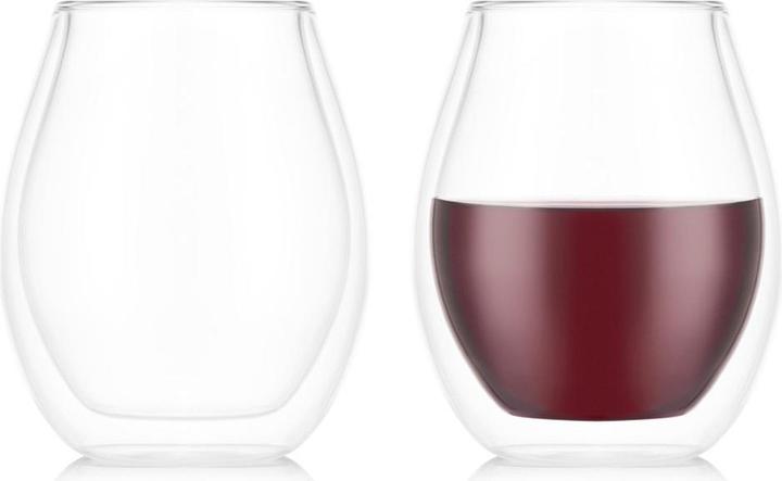 Bodum 2-teiliges Set doppelwandiger Weingläser - Syrah,0.45 l (450 ml, 2x)
