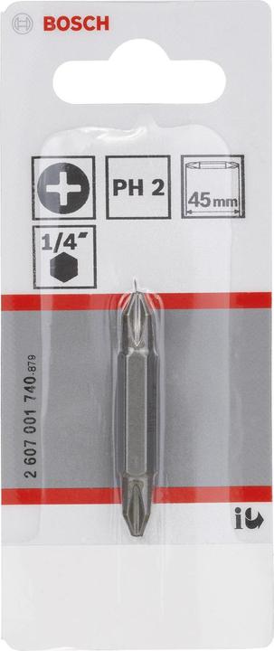 Actual product image Bosch Professional Zubehör Double Blade PH 2 Accessories (Cross Phillips PH M2)