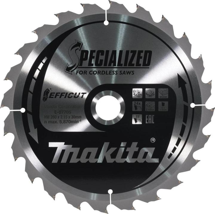 Actual product image Makita EFFICUT saw blade E-07705