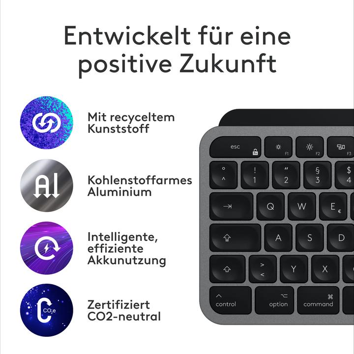 Produktbild Logitech MX Keys S for Mac (DE, Kabellos)