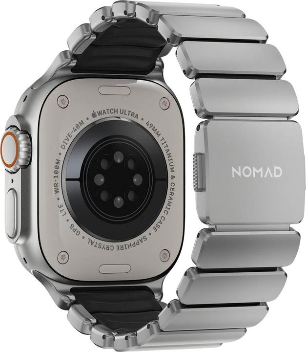 Image du produit Nomad Spartan Band Natural Titanium Black 49mm (FKM, Titane, Titane)