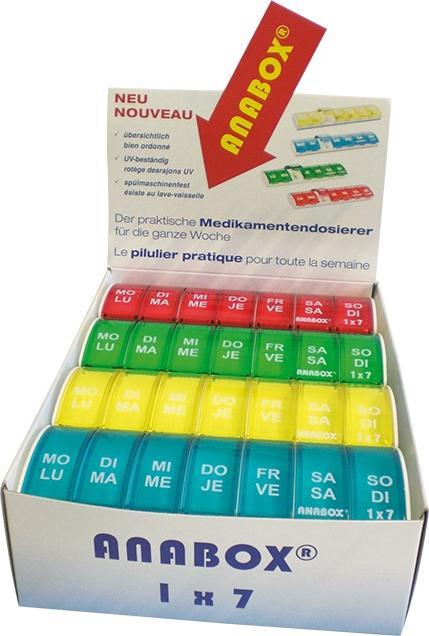 Anabox Display Medidispenser 7 giorni (12pcs)