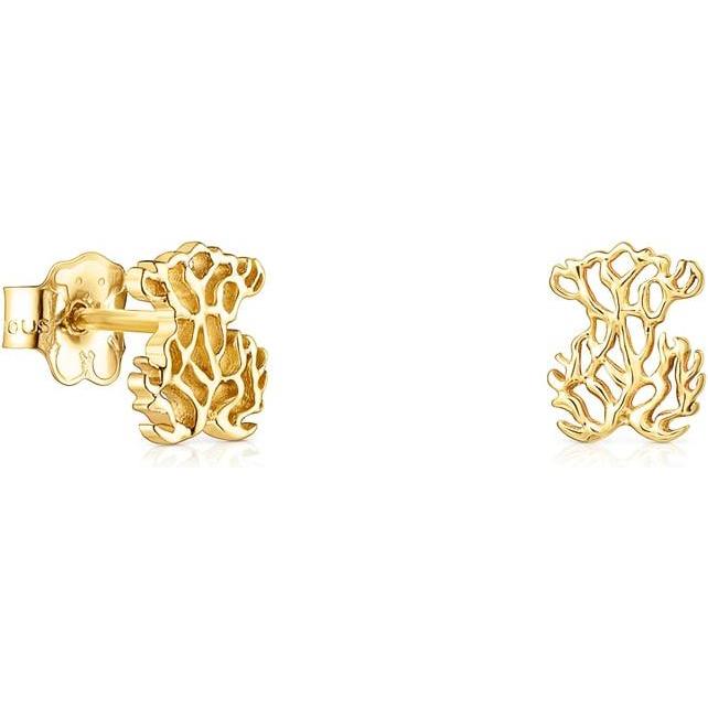 Tous, Ohrringe, Flattering gold earrings with real pearl and teddy bear 611003200, (Gold)