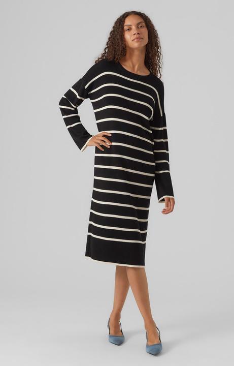 Immagine prodotto Vero Moda Vestibilità ampia Scollo rotondo Polsini a coste Spalla scesa Abito midi Abito in maglia (XS)