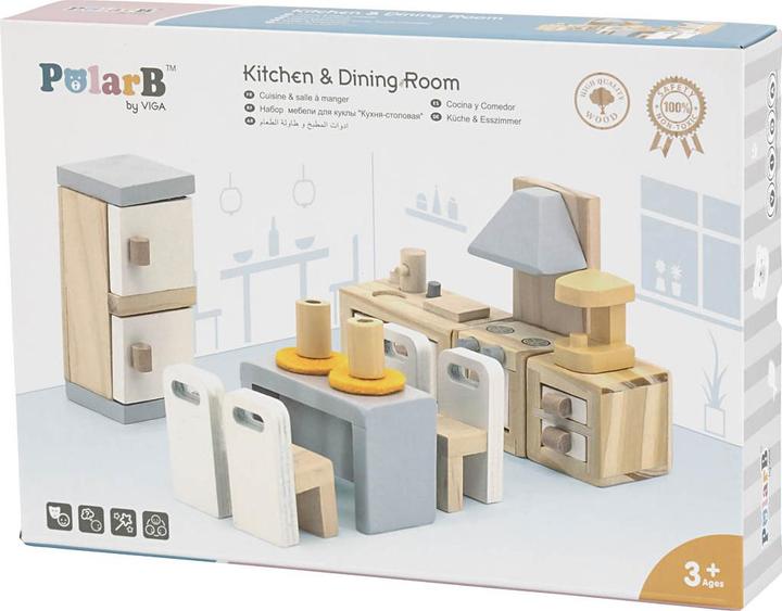 Actual product image Viga Toys Doll's house furniture set for the kitchen, Viga PolarB