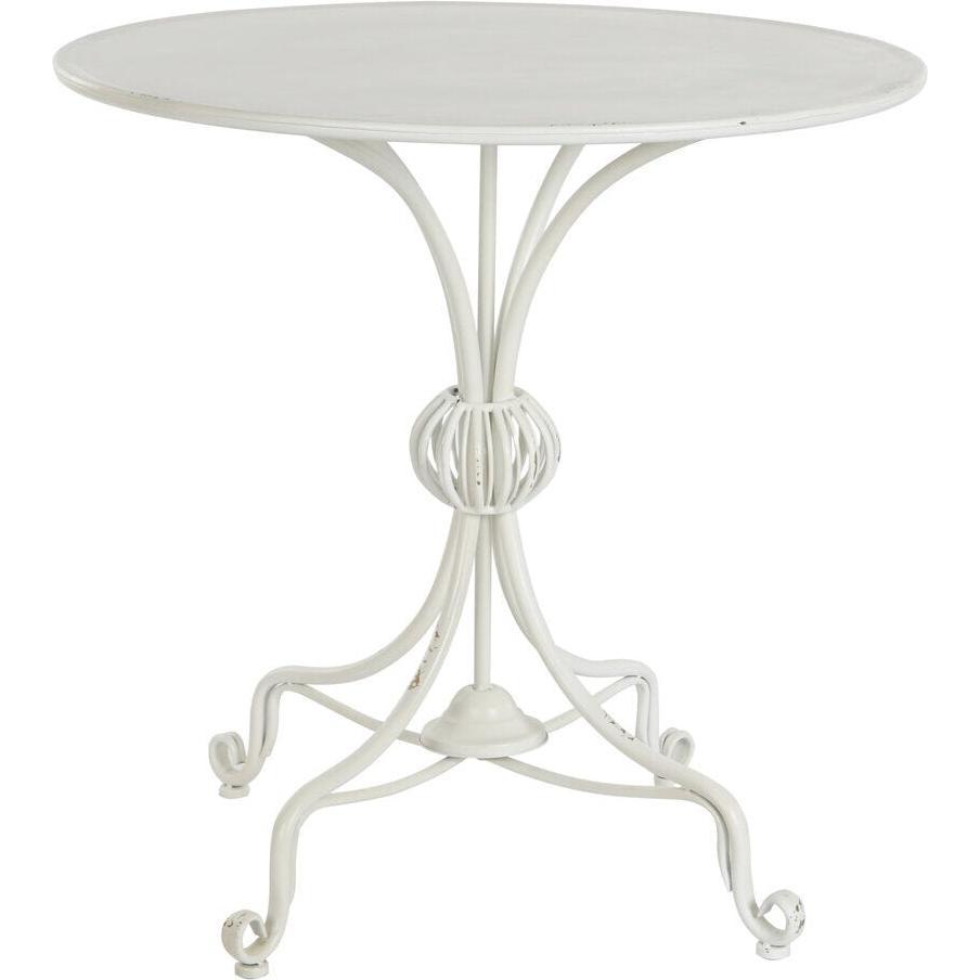 DKD Home Decor, Tavolino da salotto, Side table 81 x 81 x 81,5 cm Metal White