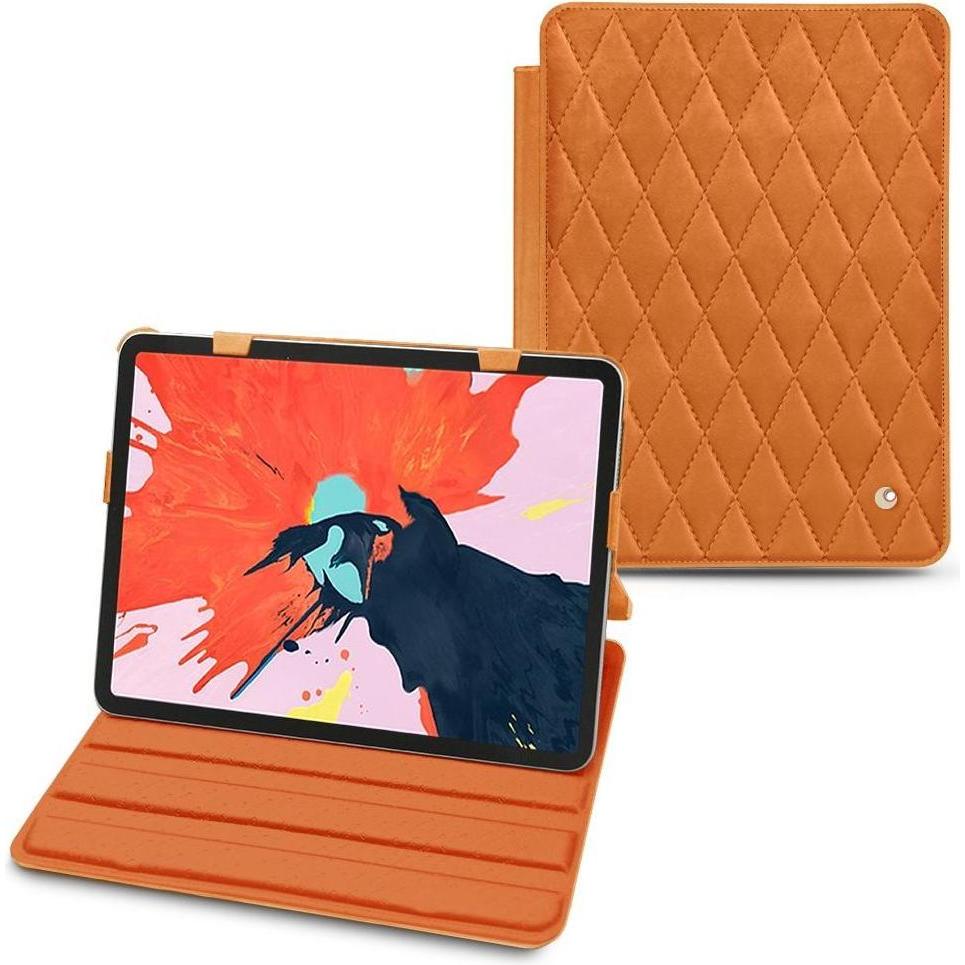 Noreve Lederschutzhülle horizontal (iPad Pro 12.9 2018 (3. Gen)), Tablet Hülle, Orange