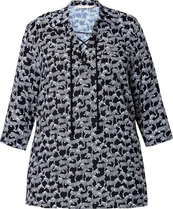Produktbild Miamoda Bluse, A-Linie, Minimal Zebra-Muster (54)