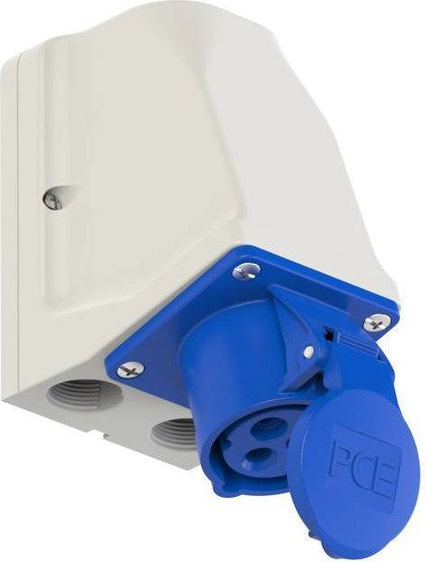 Actual product image PCE 913-6 Wall box grindable 16A 3p 6h IP44