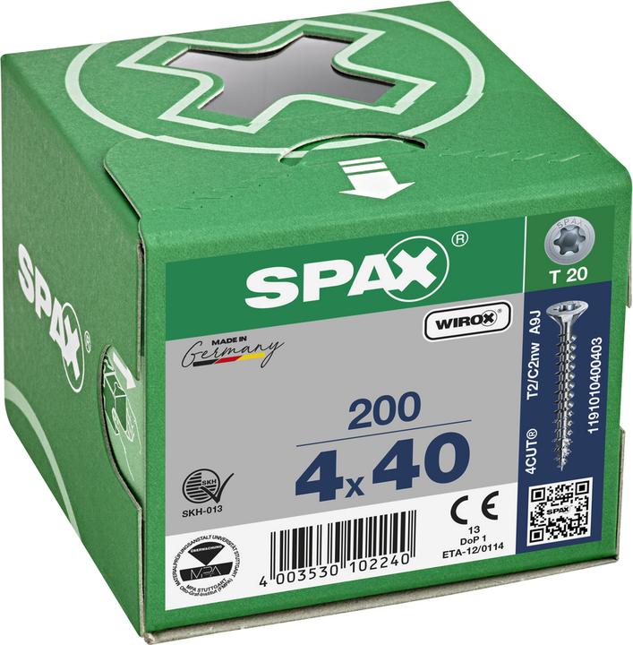 Produktbild Spax Senkmultikopft-Star Plus T20 Vollgewinde Wirox (200 Schrauben pro Stück)