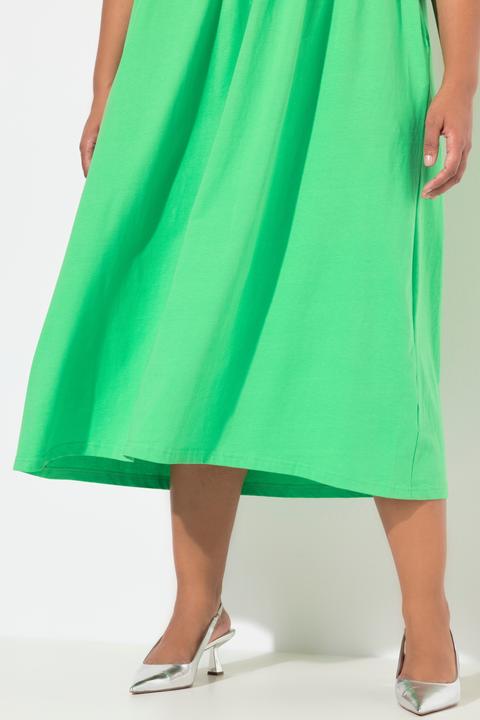 Produktbild Ulla Popken Maxikleid, A-Linie, Rundhals, Halbarm, Taschen (62)