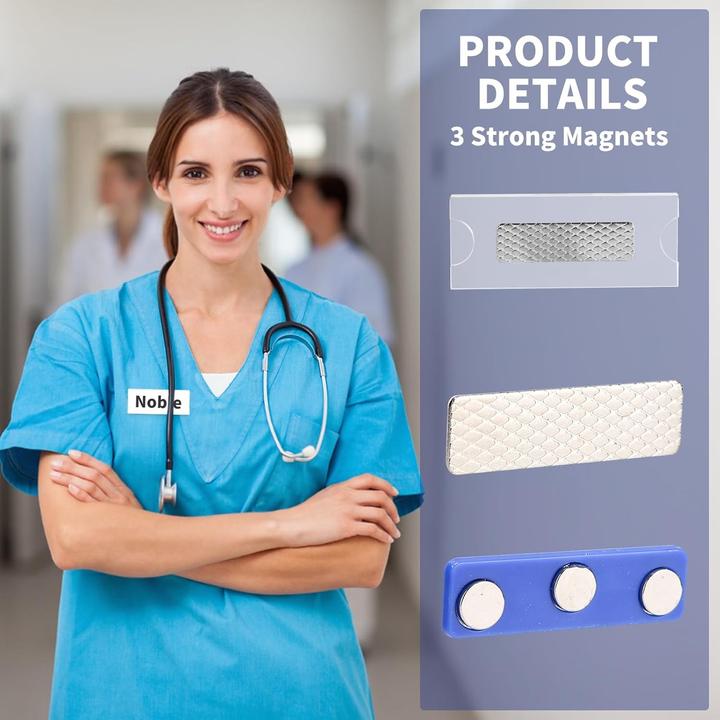 Produktbild Swissdetector Magnete - Starke, hochwertige Namensschildhalter (10x)