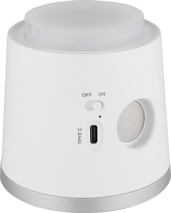 Productafbeelding Globo Meeya LED tafellamp 6W CCT wit mat, kunststof nachtlampje Ø8.6cm 58454W (450 lm)