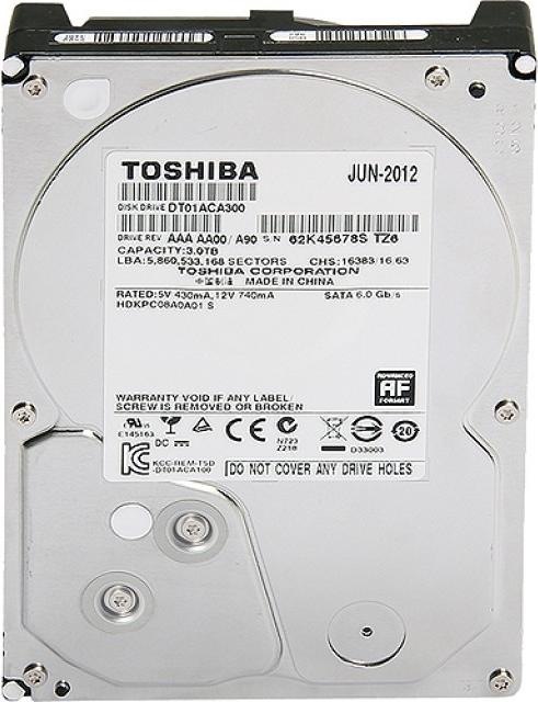 Produktbild Toshiba Dt01aca100 (1 TB, 3.5", CMR)