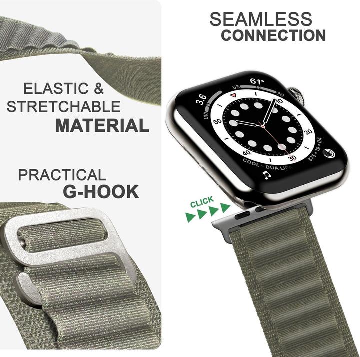 Actual product image Nalia Alpine Nylon Smartwatch Strap (Nylon)