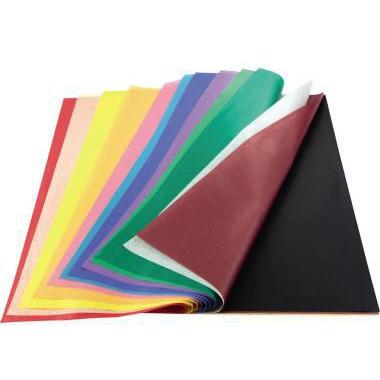 Werola, Bastelpapier, Seidenpapier 20g/qm 50x70cm VE=26 Bogen farbig sortiert (20 g/m², 1 x)