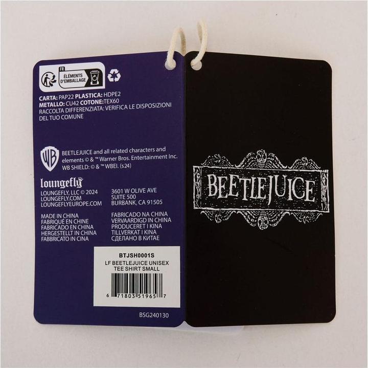 Actual product image Loungefly Beetlejuice by Tee T-Shirt Unisex Size XL (XL)