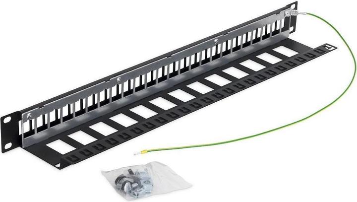 Produktbild Triton RAC-PP-X10-A1 - 19"1HE Patch Panel für max. 24St. Keystone, je 14,8x17,5mm, grau