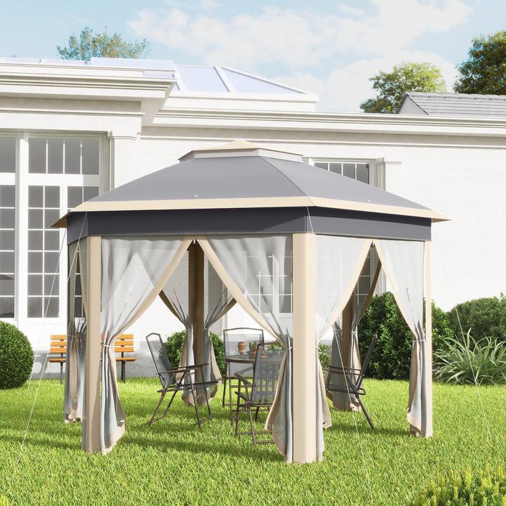 Actual product image Outsunny Folding pavilion with carrier bag (405 cm, 405 cm)