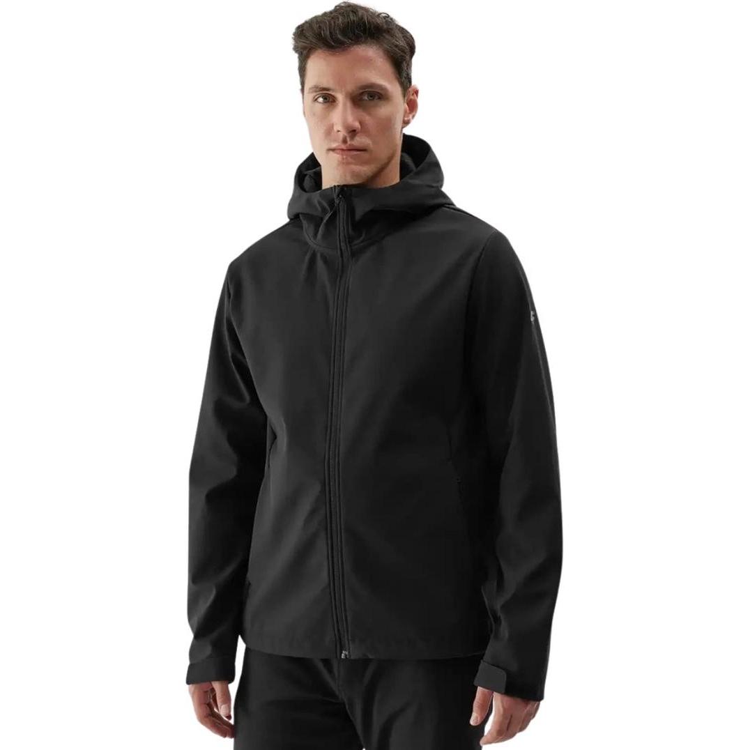 4F, Herren, Jacke, Kurtka męska softshell M283 głęboka czerń 4FWAW24TSOFM283 20S XL (20), Schwarz, 20