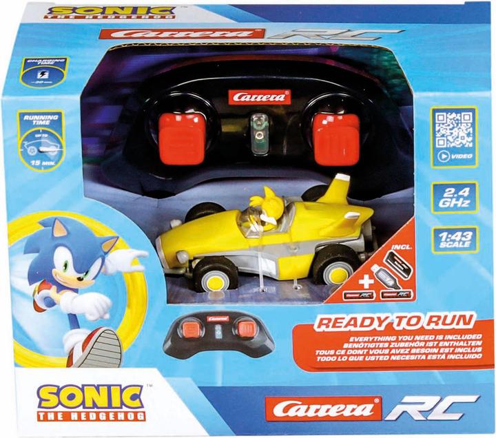 Actual product image Carrera Sonic Hedgehog Tails Mini RC